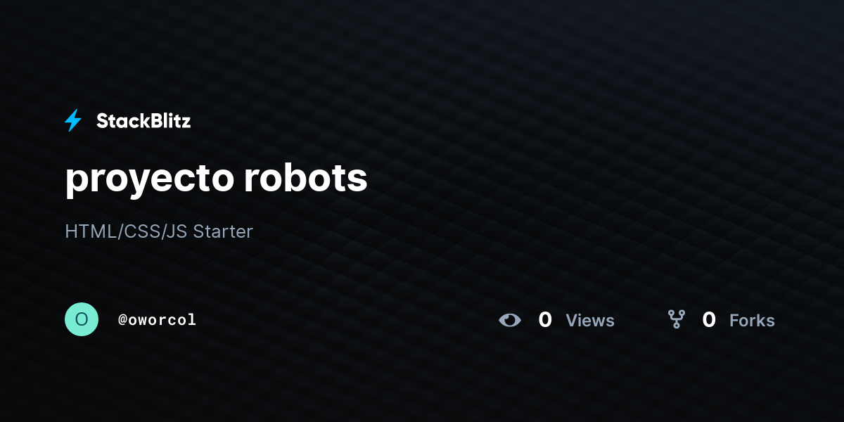 proyecto robots - StackBlitz