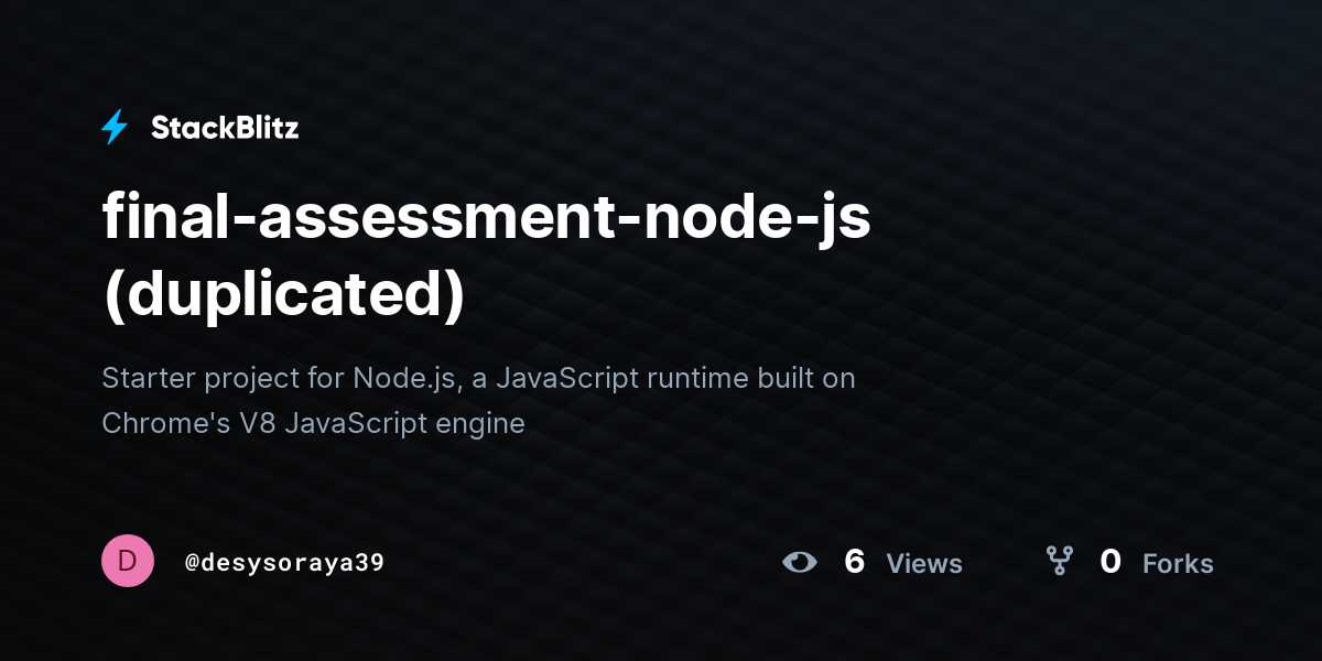 final-assessment-node-js (duplicated) - StackBlitz