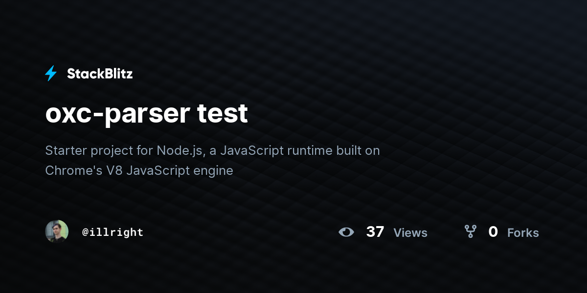 oxc-parser test - StackBlitz