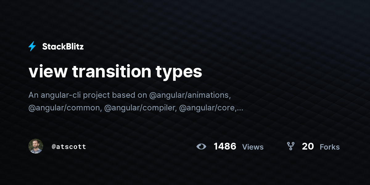 view transition types - StackBlitz