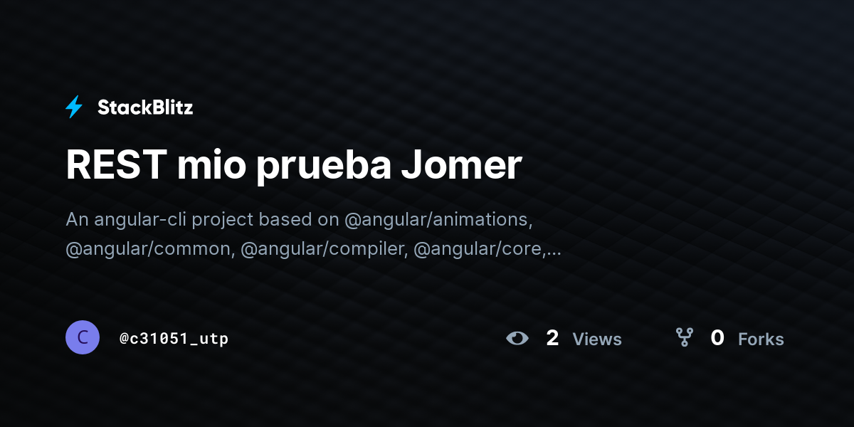 REST mio prueba Jomer - StackBlitz
