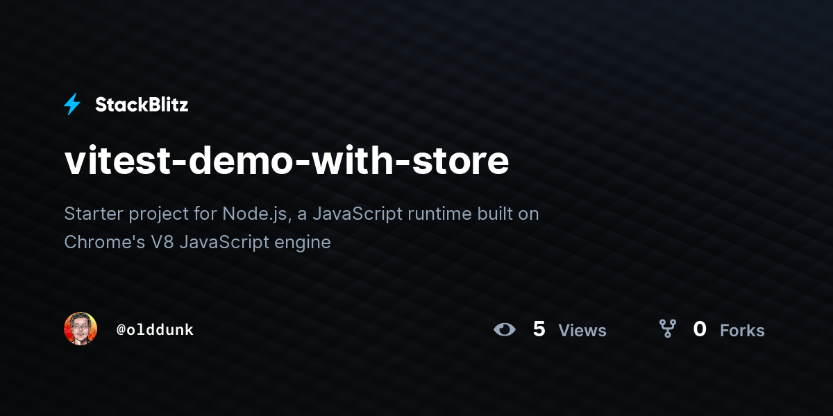 vitest-demo-with-store - StackBlitz