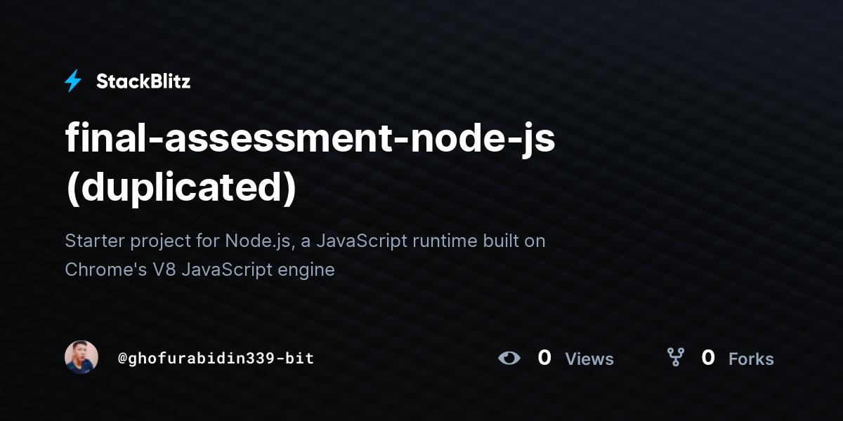 final-assessment-node-js (duplicated) - StackBlitz