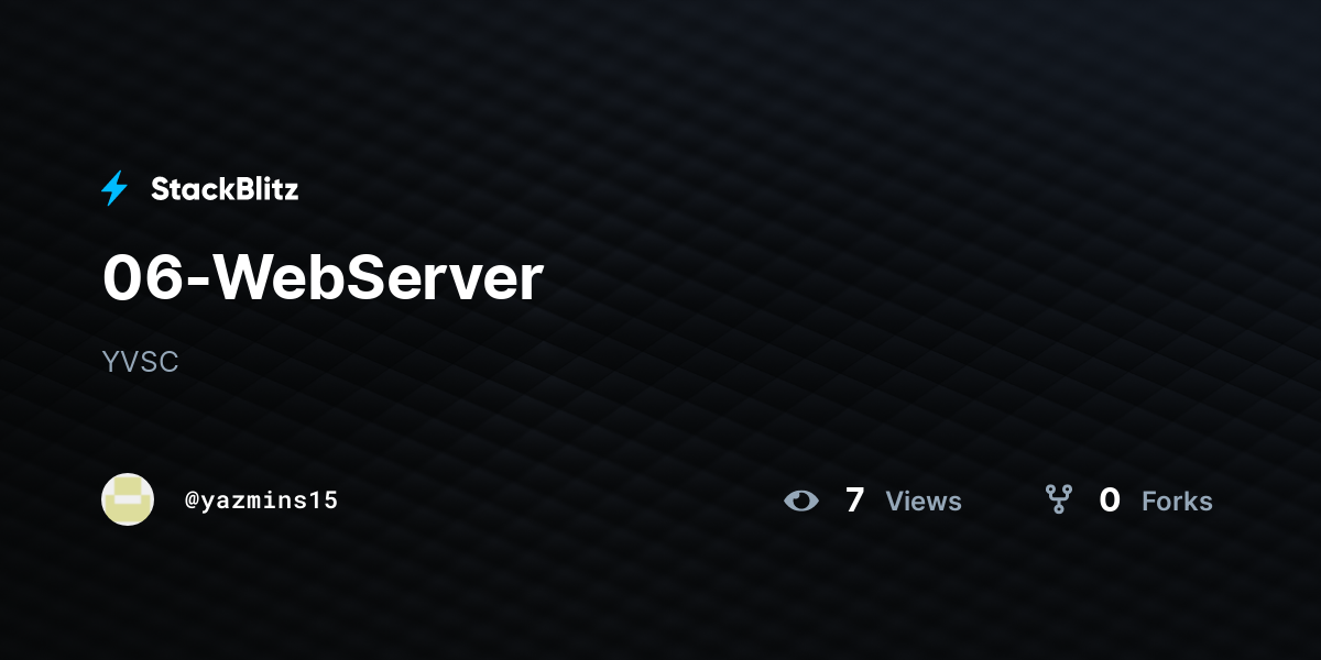 06-WebServer - StackBlitz
