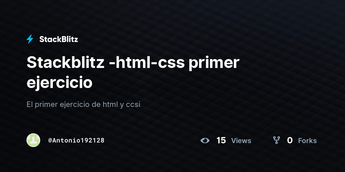 Stackblitz -html-css primer ejercicio - StackBlitz