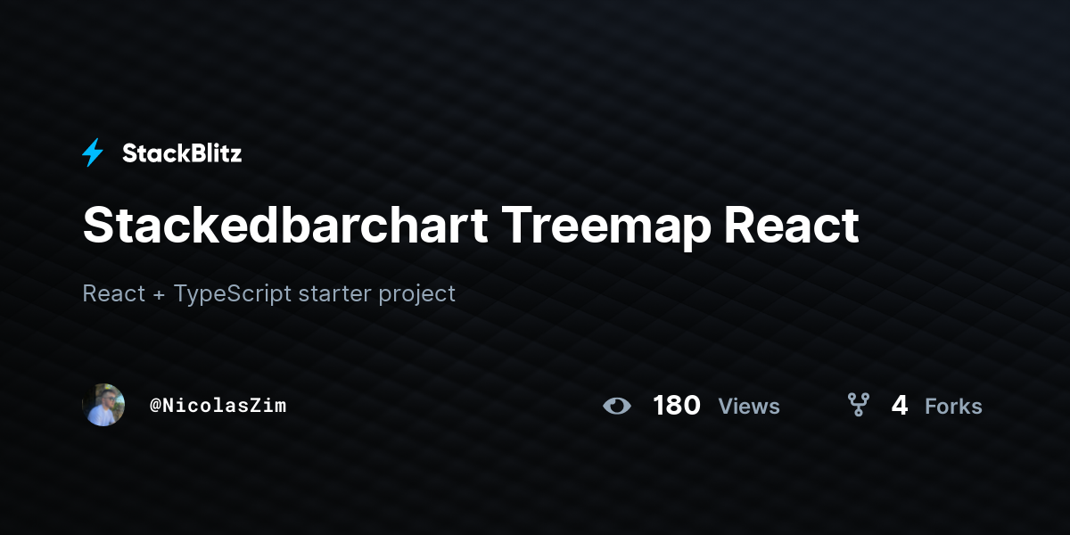 Stackedbarchart Treemap React - StackBlitz