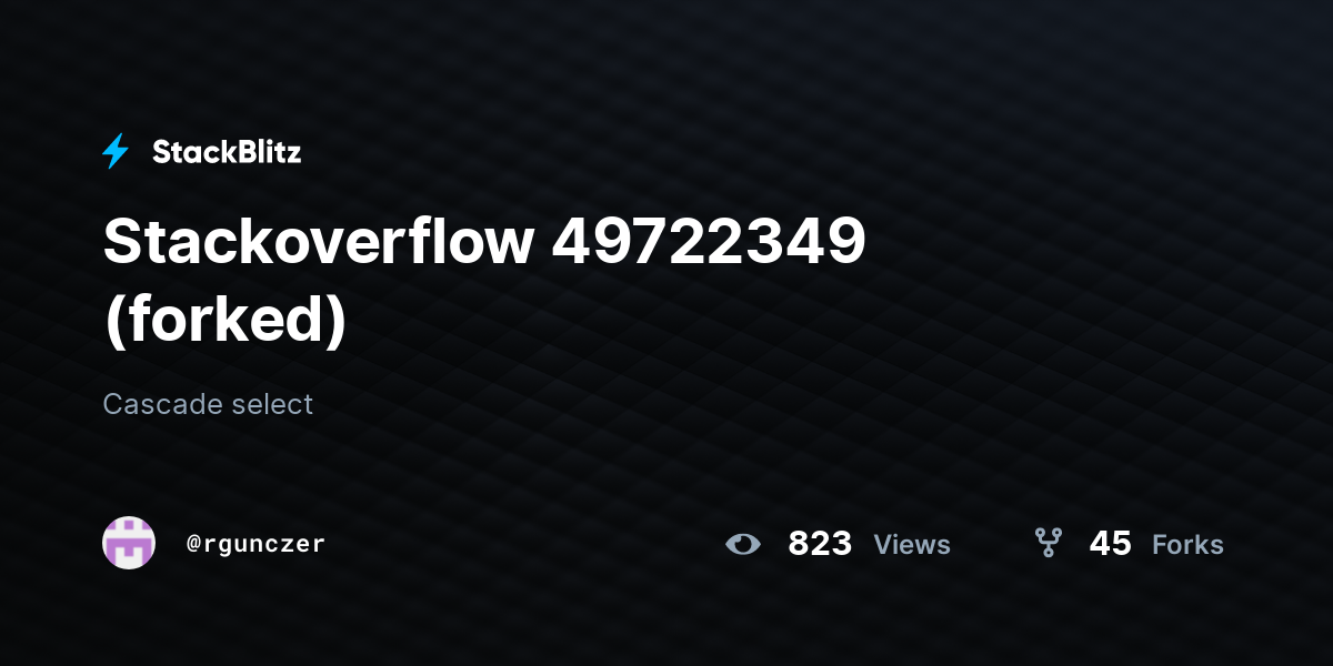 Stackoverflow 49722349 (forked) - StackBlitz