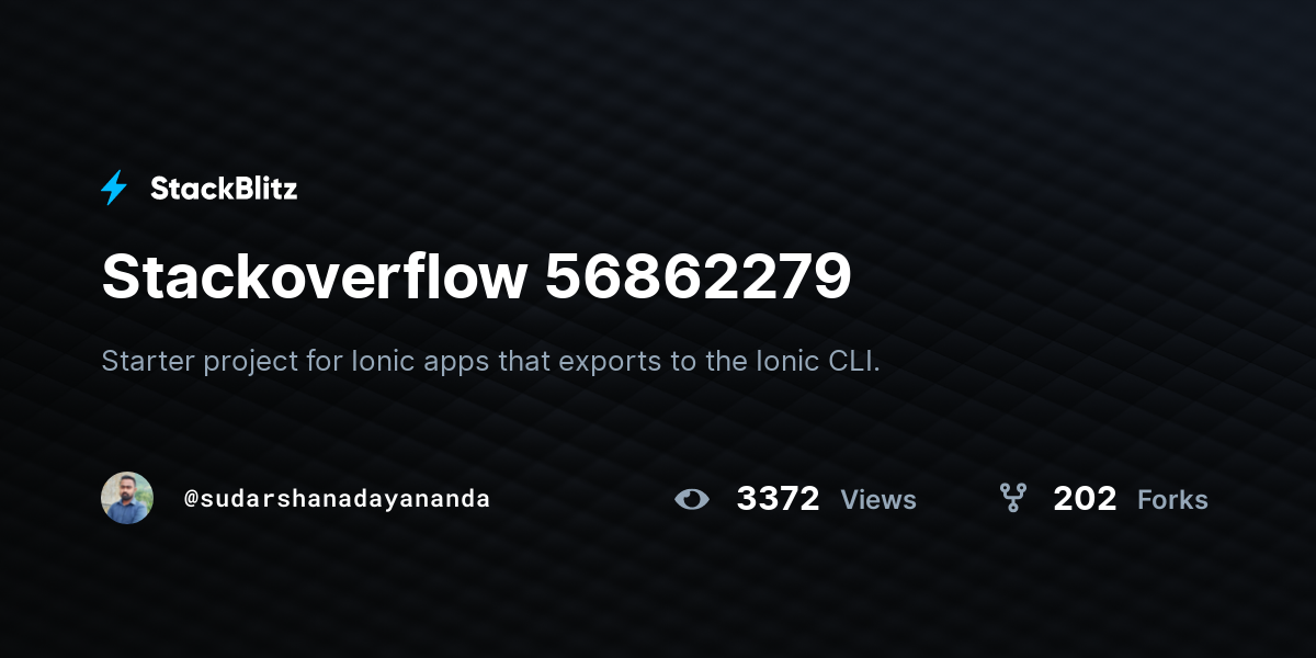 Stackoverflow 56862279 - StackBlitz