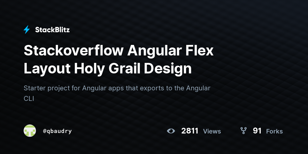 Stackoverflow Angular Flex Layout Holy Grail Design - StackBlitz