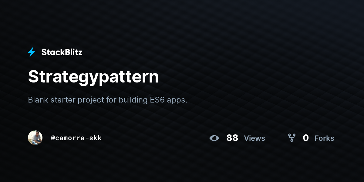 Strategypattern - StackBlitz