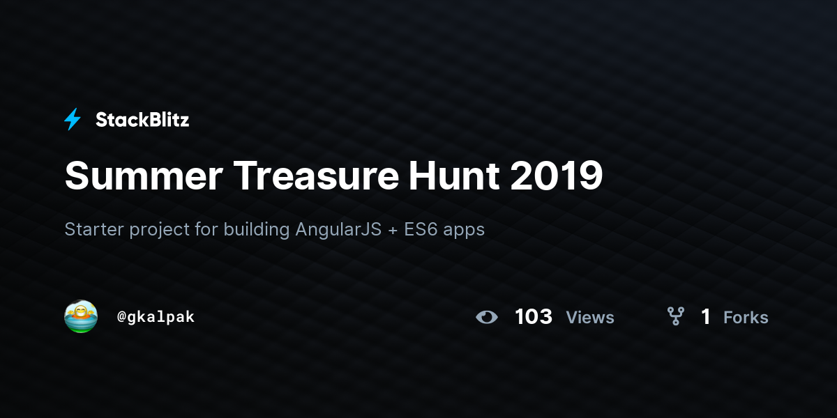 Treasure Hunt - Summer 2019 