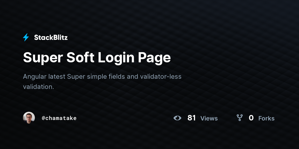 super-soft-login-page-stackblitz