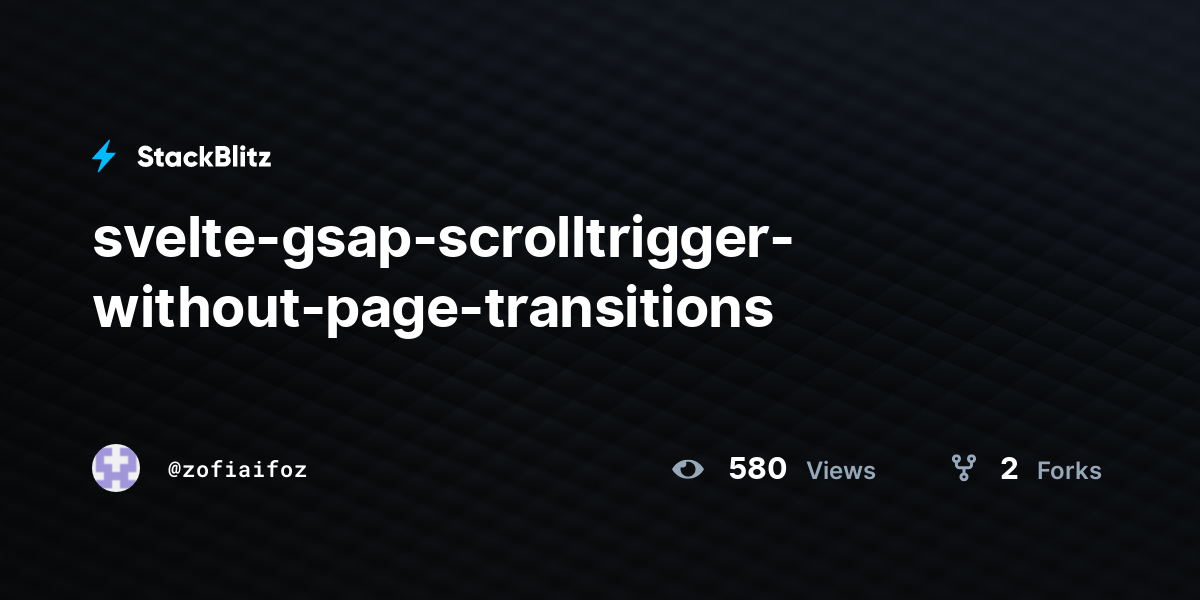 svelte-gsap-scrolltrigger-without-page-transitions - StackBlitz