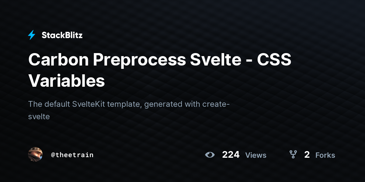 carbon-preprocess-svelte-css-variables-stackblitz