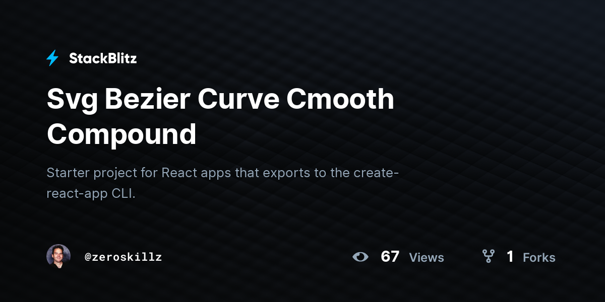 Svg Bezier Curve Cmooth Compound - StackBlitz