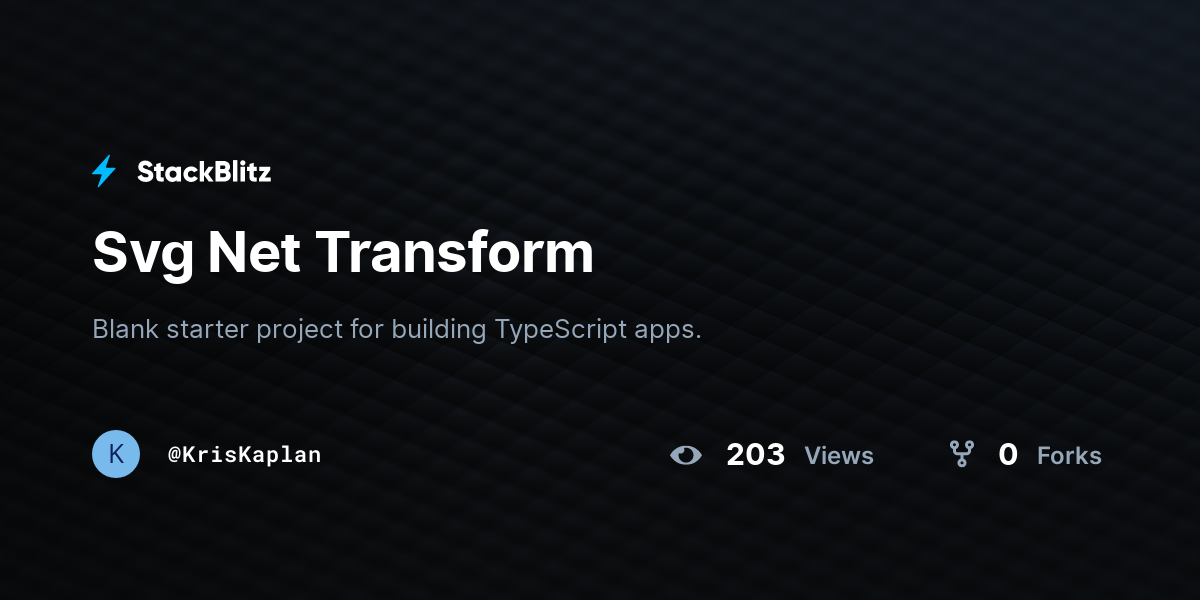 Svg Net Transform - StackBlitz
