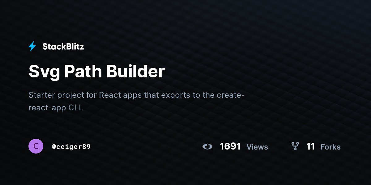 Svg Path Builder - StackBlitz