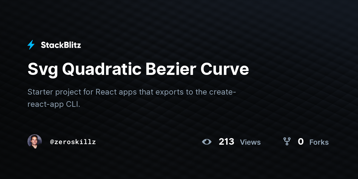 Svg Quadratic Bezier Curve - StackBlitz