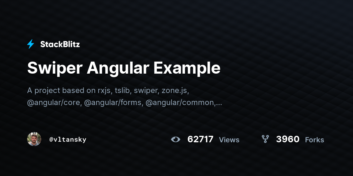 Swiper Angular Example - StackBlitz