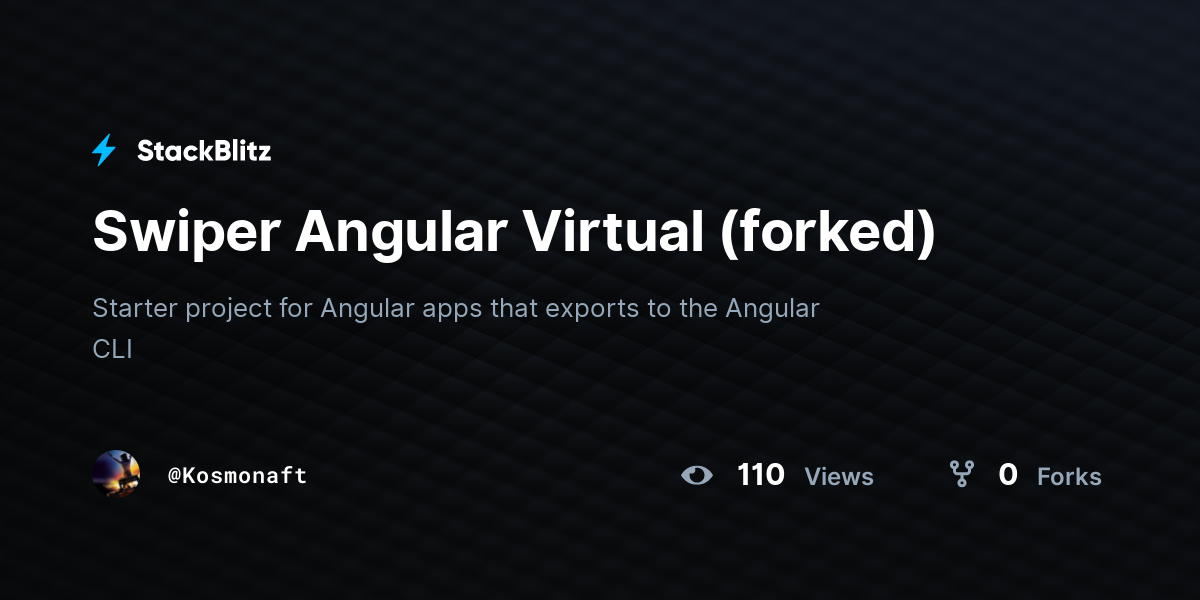 Swiper Angular Virtual (forked) - StackBlitz