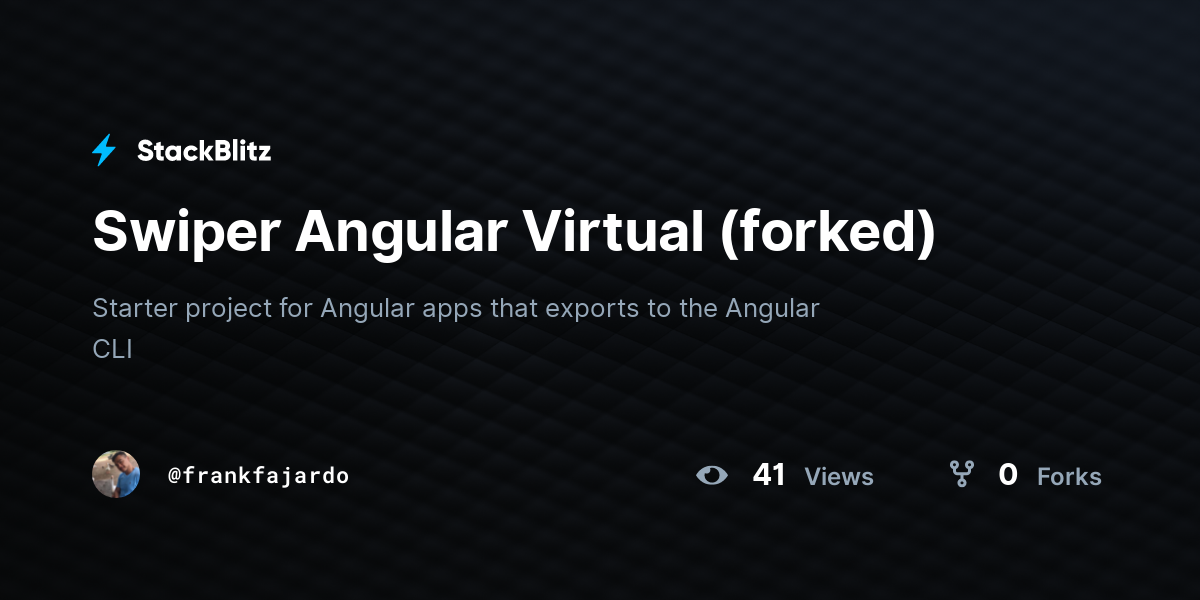 Swiper Angular Virtual (forked) - StackBlitz