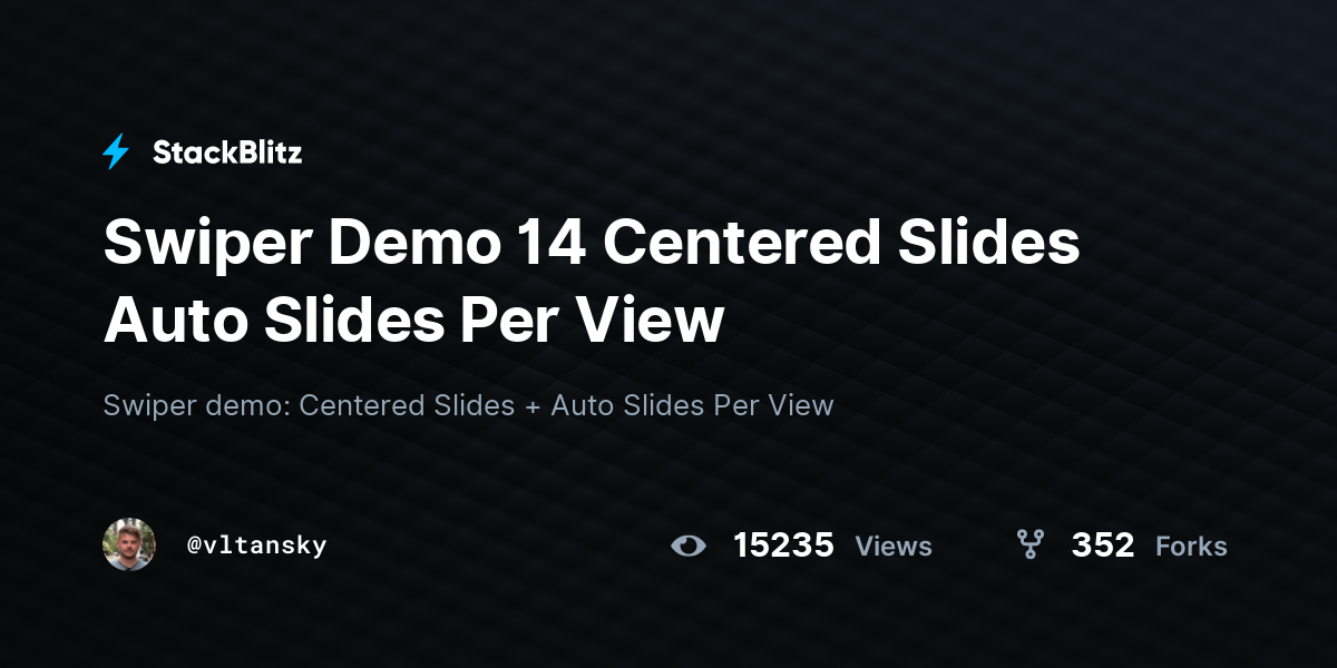 Swiper Demo 14 Centered Slides Auto Slides Per View - StackBlitz
