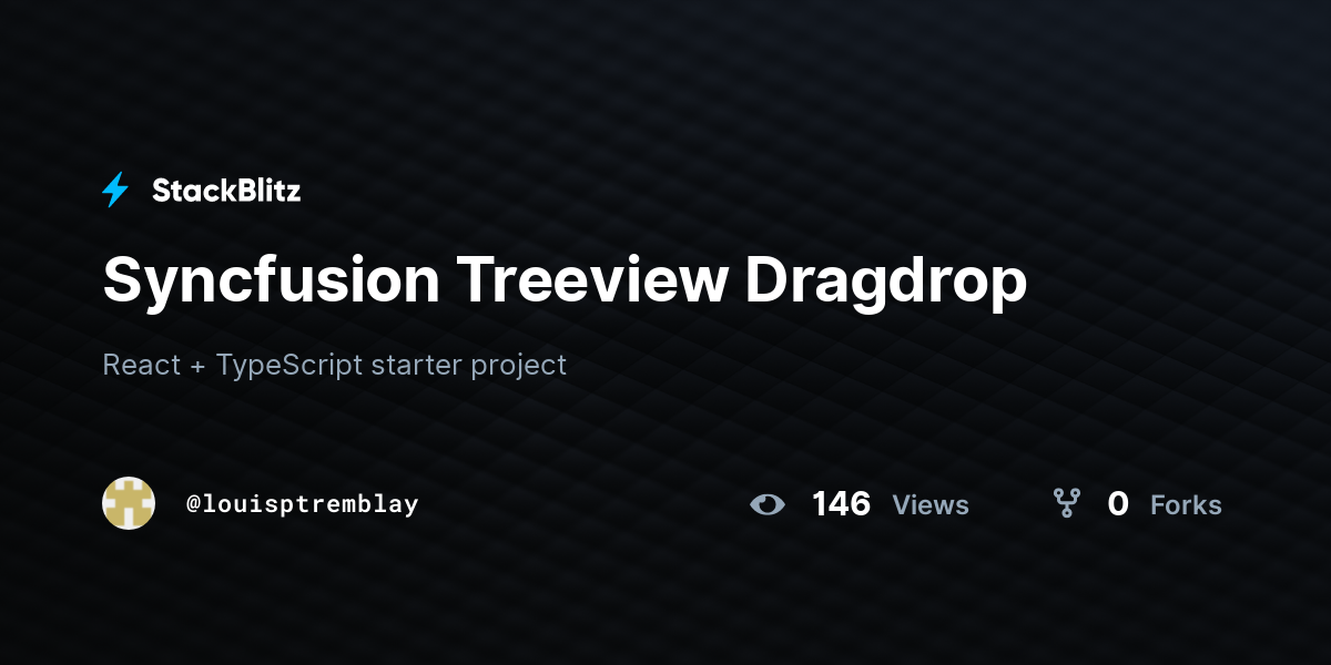 Syncfusion Treeview Dragdrop - StackBlitz