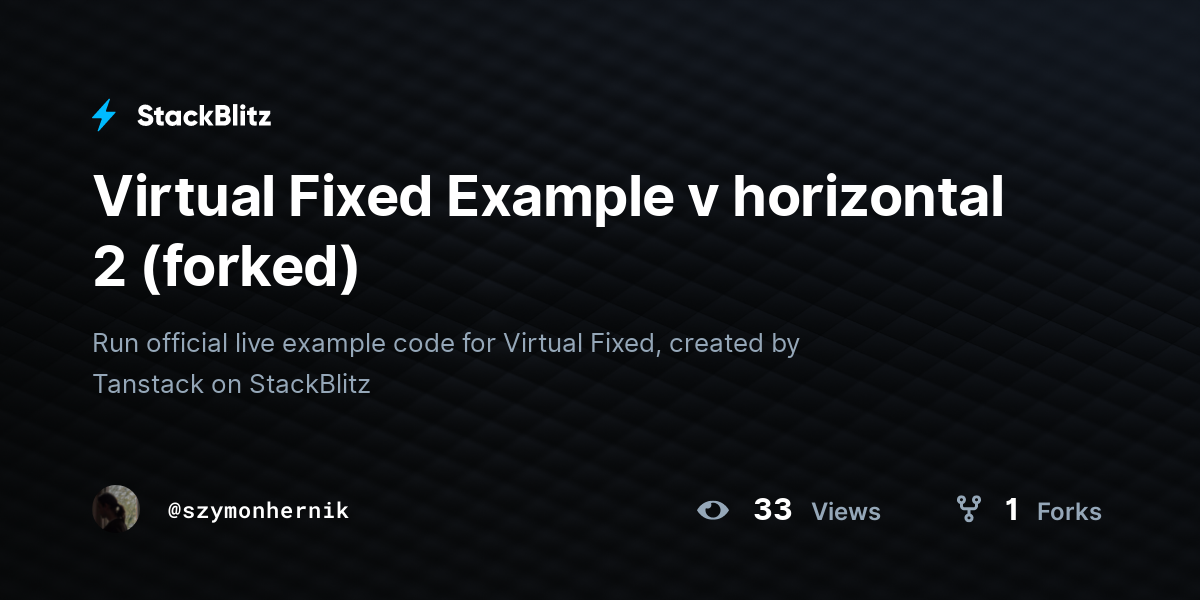 Virtual Fixed Example v horizontal 2 (forked) - StackBlitz