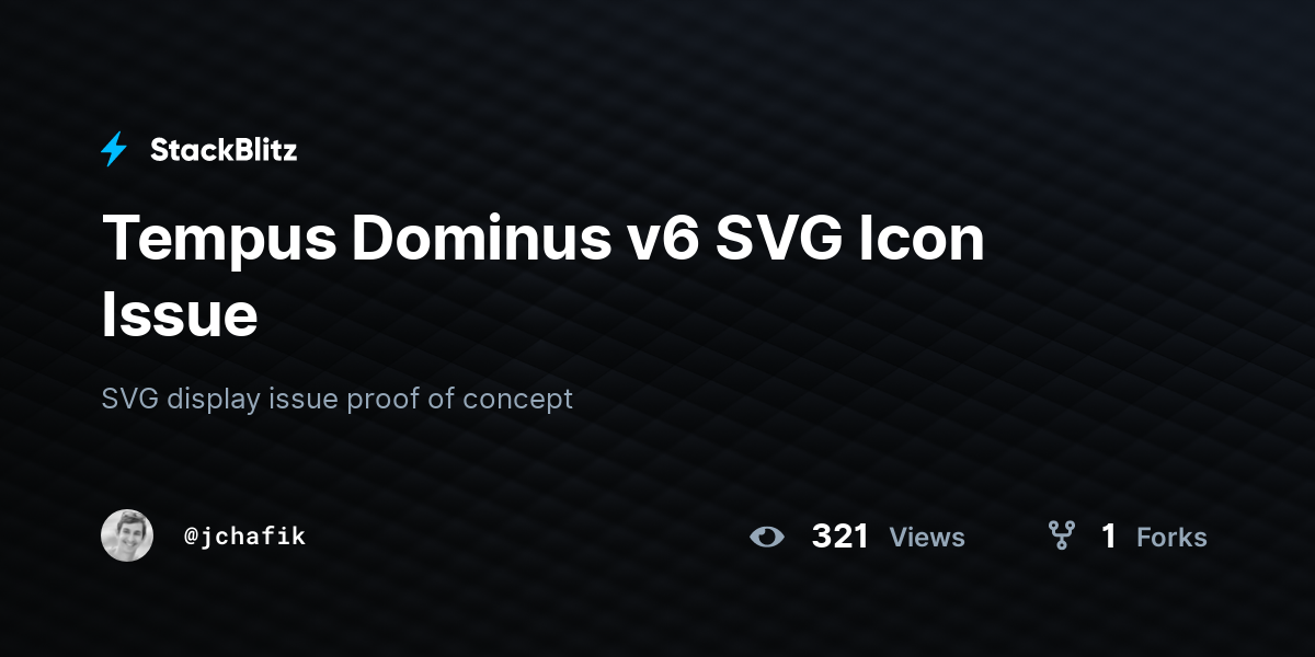 Tempus Dominus v6 SVG Icon Issue - StackBlitz