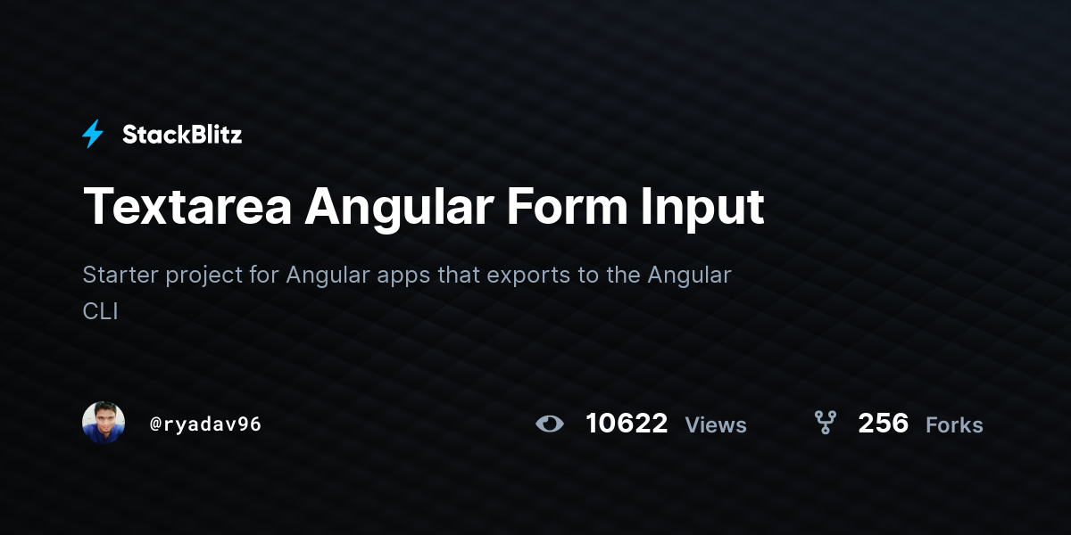 angular form input textarea