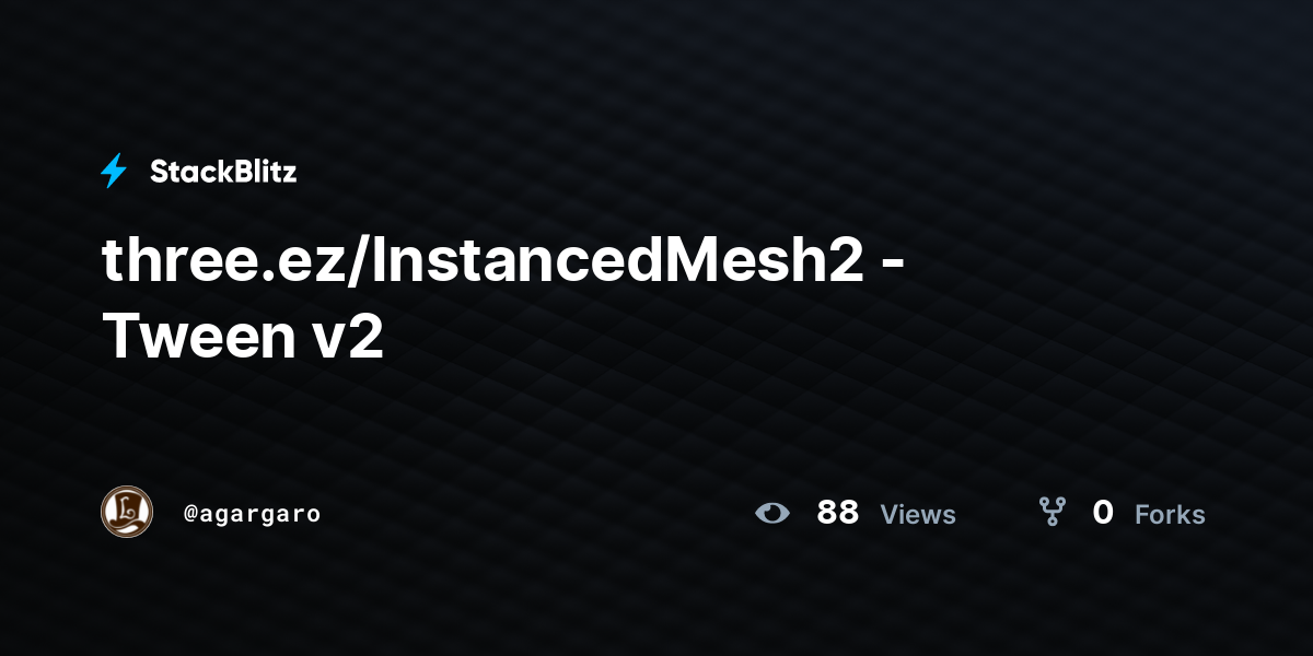 three.ez/InstancedMesh2 - Tween v2 - StackBlitz