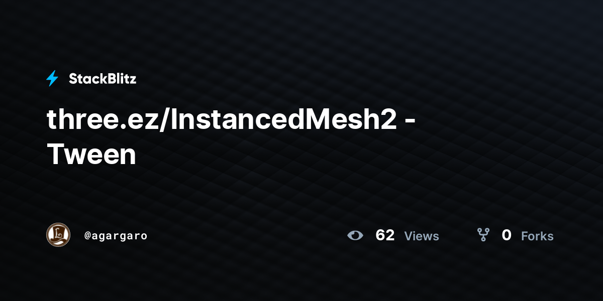 three.ez/InstancedMesh2 - Tween - StackBlitz