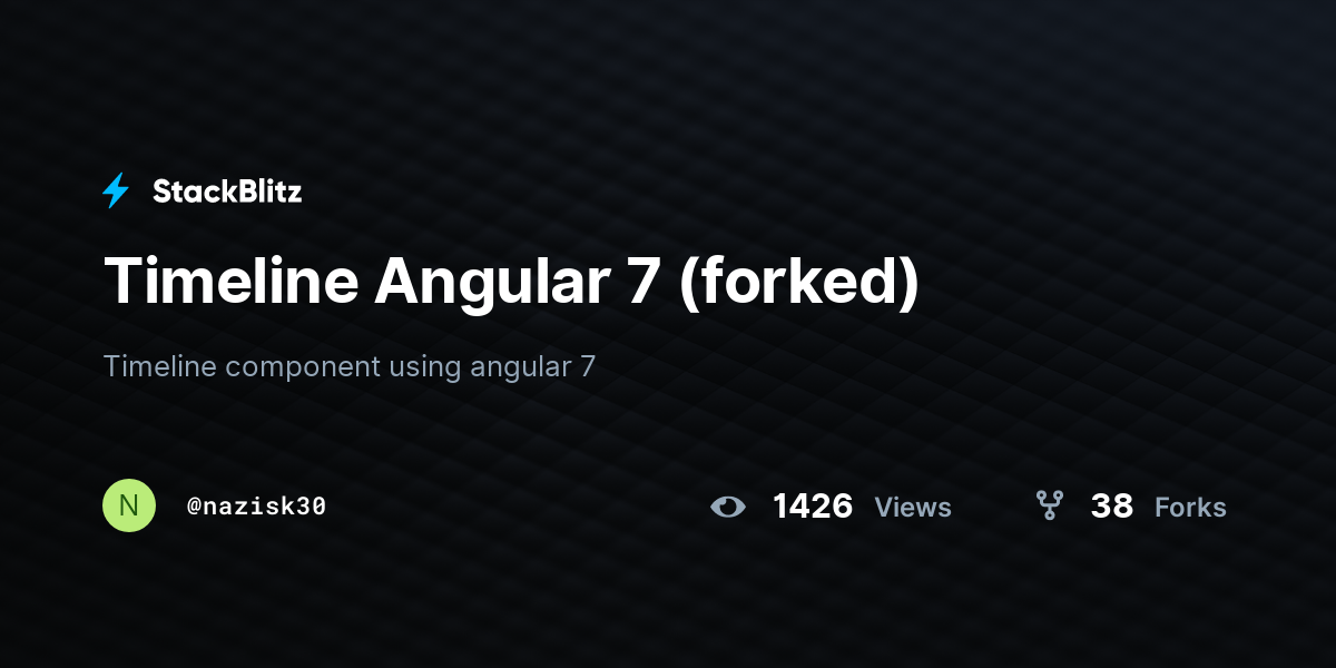 Timeline angular 7 forked stackblitz