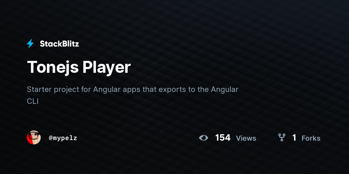 Tonejs Player - StackBlitz