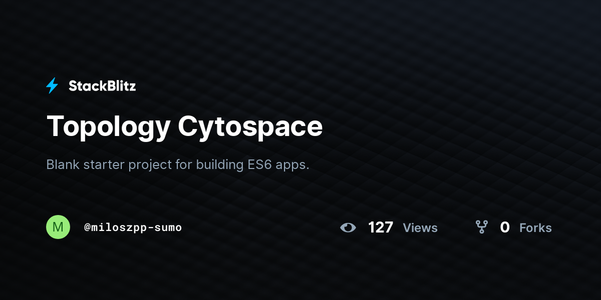 Topology Cytospace - StackBlitz