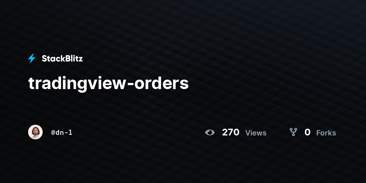 tradingview-orders - StackBlitz
