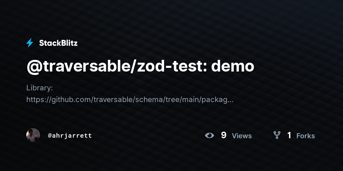 @traversable/zod-test: demo - StackBlitz