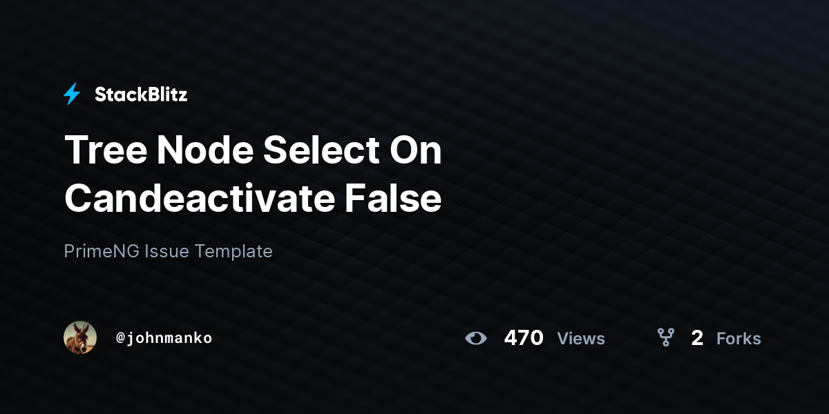 Tree Node Select On Candeactivate False - StackBlitz