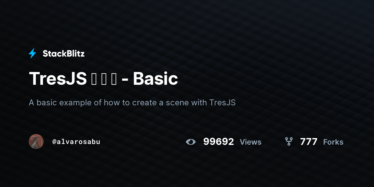TresJS - Basic - StackBlitz