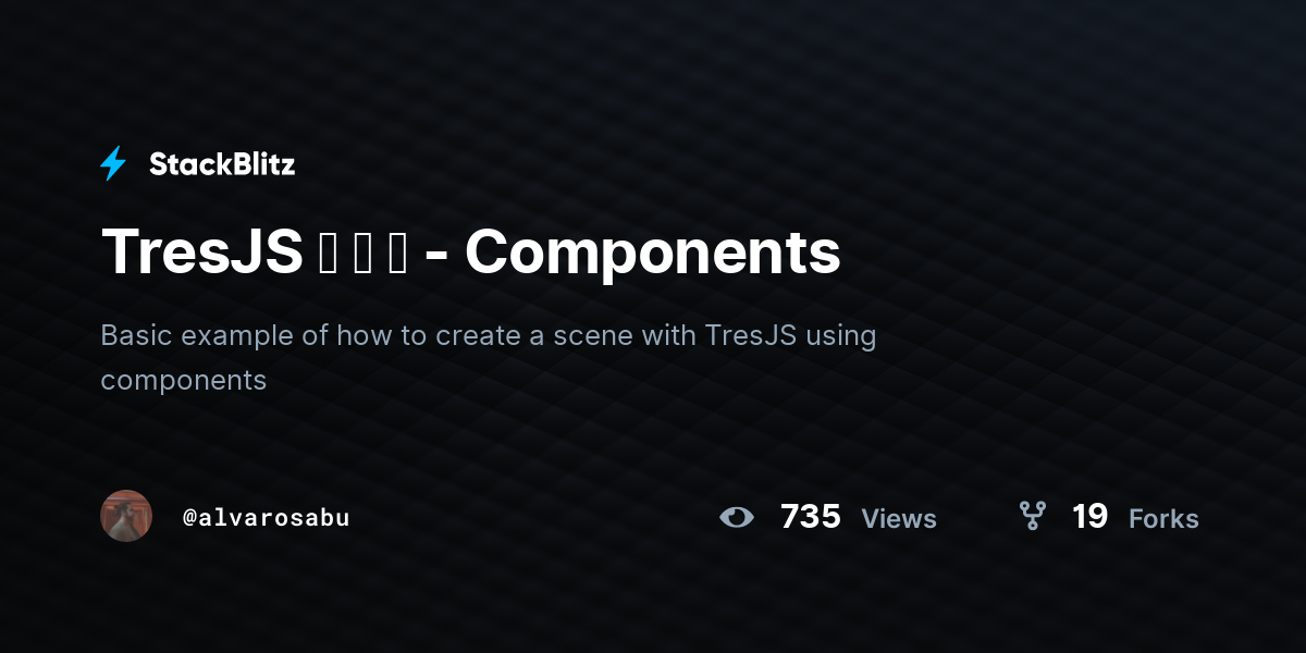 TresJS - Components - StackBlitz
