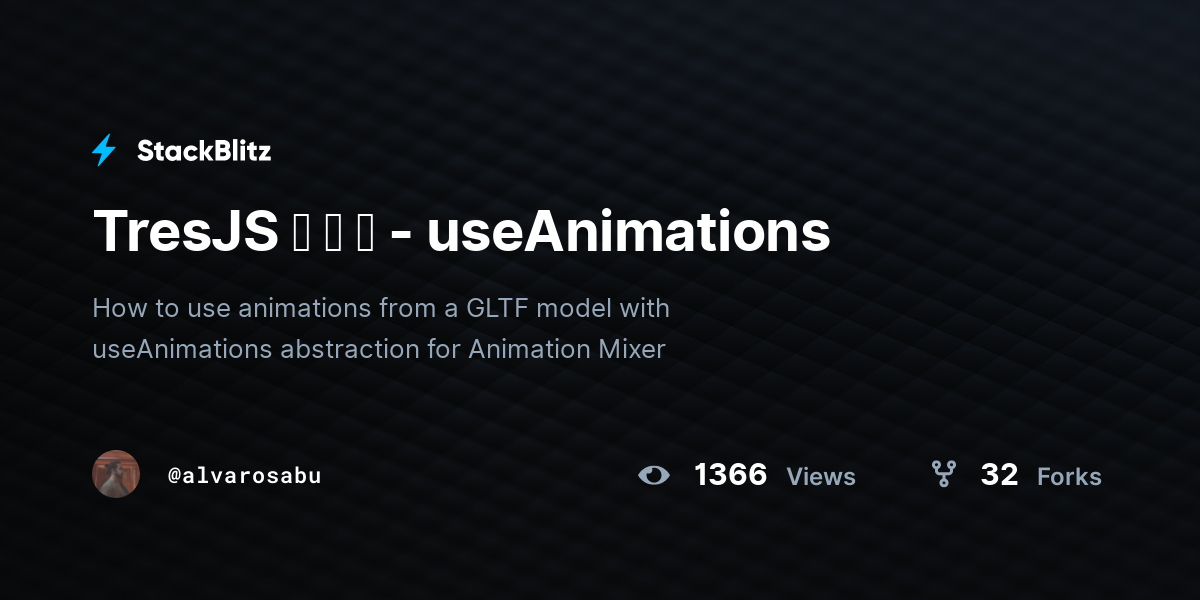 TresJS - useAnimations - StackBlitz
