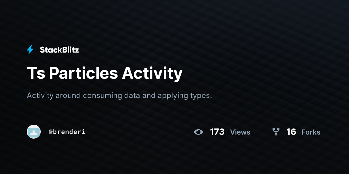 Ts Particles Activity - StackBlitz