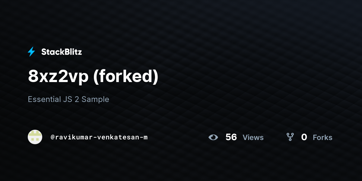 8xz2vp (forked) - StackBlitz