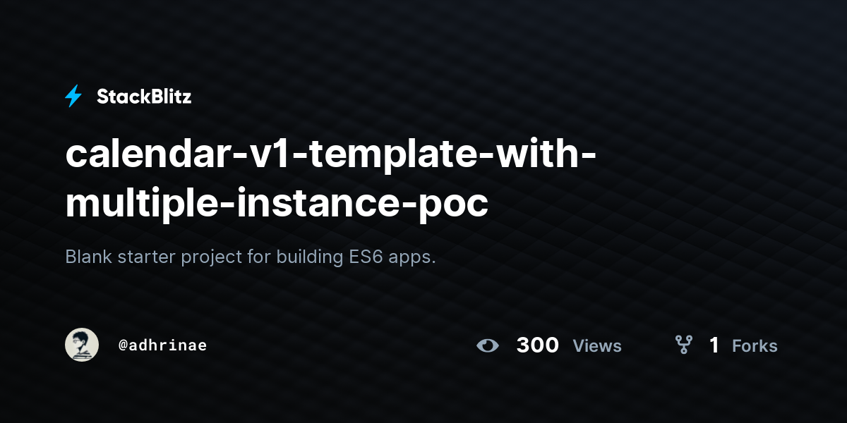 calendar-v1-template-with-multiple-instance-poc - StackBlitz