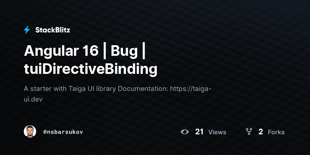Angular 16 bug tuidirectivebinding stackblitz