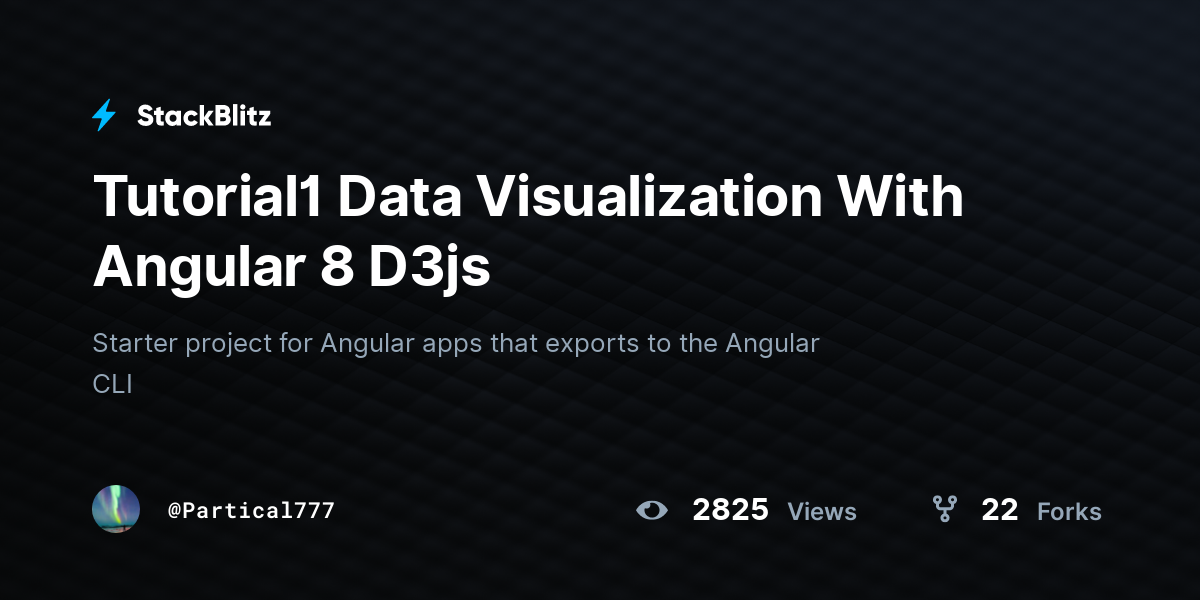 Tutorial1 Data Visualization With Angular 8 D3js - StackBlitz