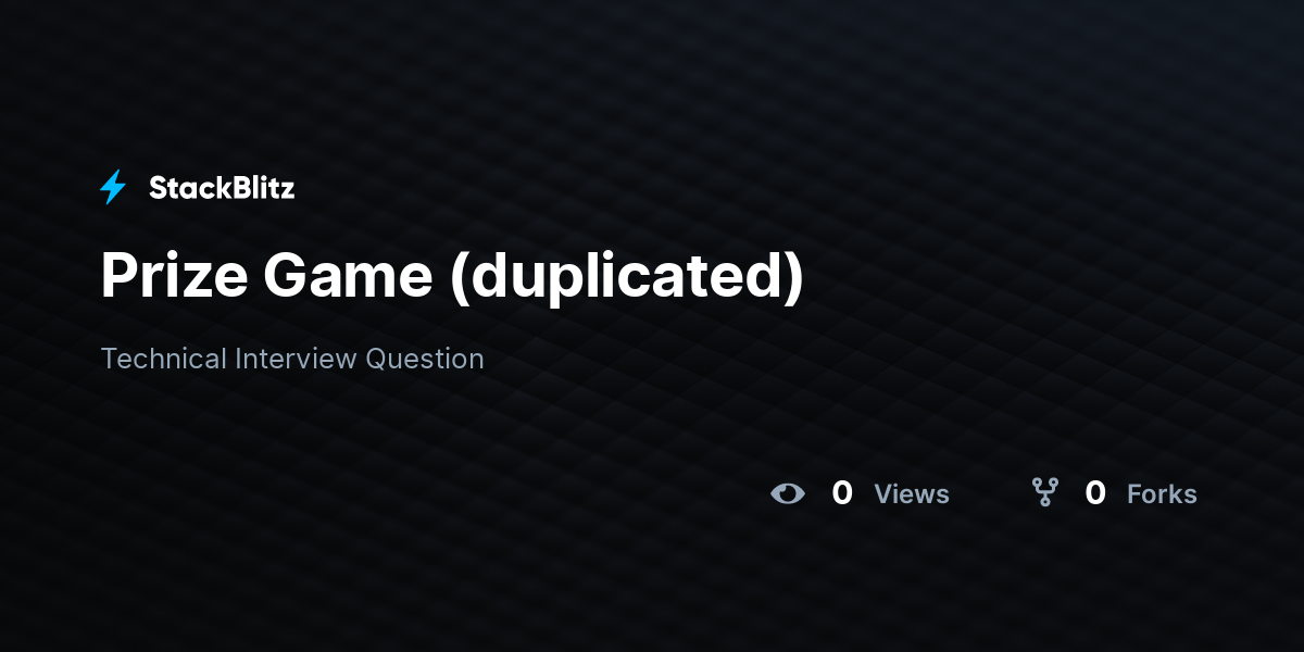 Prize Game (duplicated) - StackBlitz
