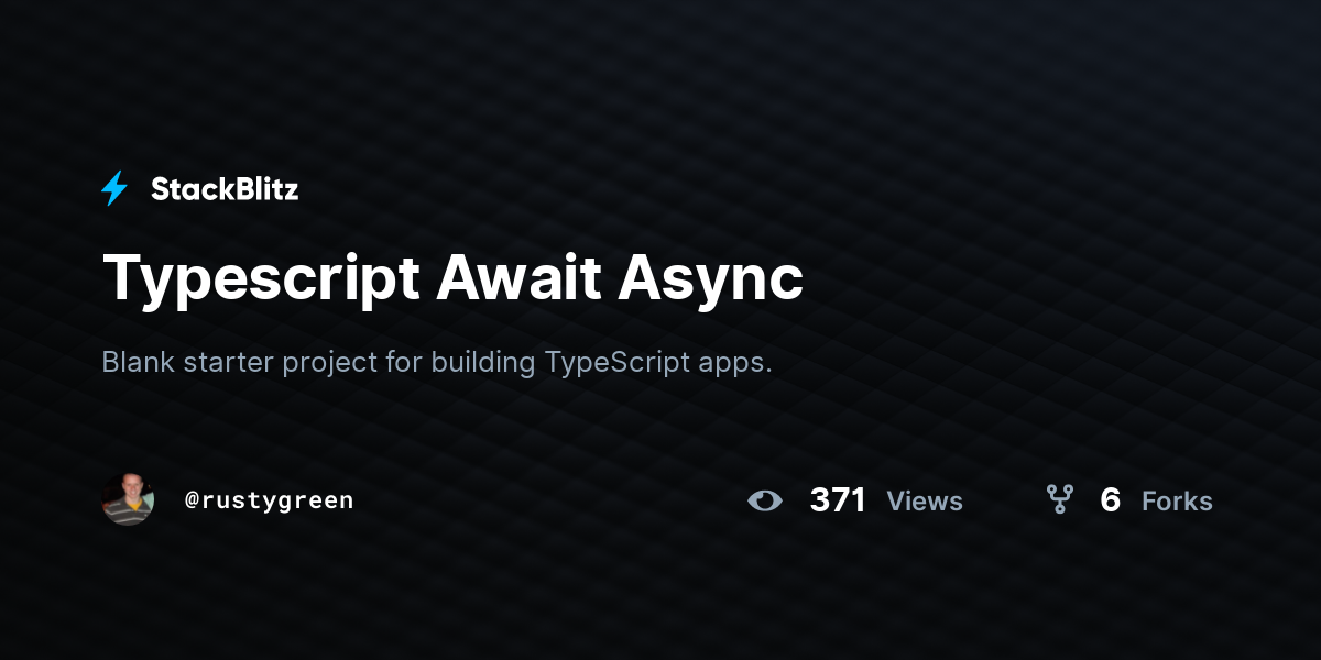 typescript-await-async-stackblitz