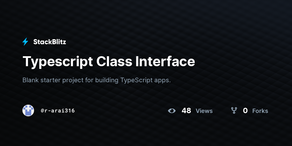 typescript-class-interface-stackblitz