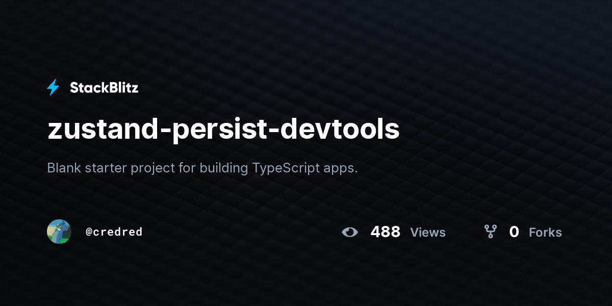 zustand-persist-devtools - StackBlitz